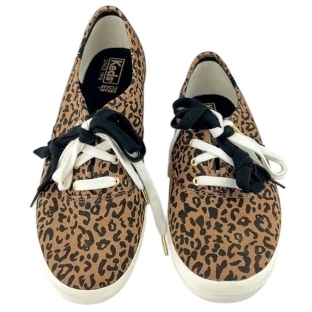 Keds - ’Leopard’ Black & White Laces. SZ:8 . NWOT Firm! Last one!